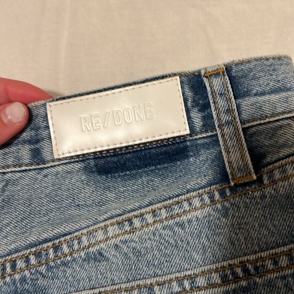 Re/Done mini skirt denim NWOT - Picture 4 of 6